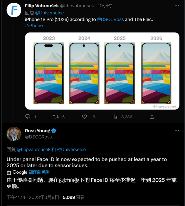 李沧苹果手机维修分享:屏下Face ID有什么优势？iPhone何时会有屏下Face ID？ 